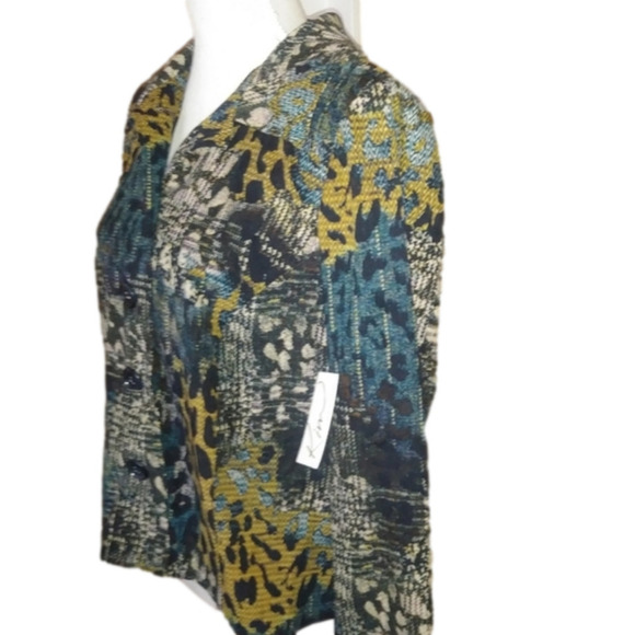 Kim Rogers Petite Multi-Color Animal Print Jacket - Picture 6 of 11
